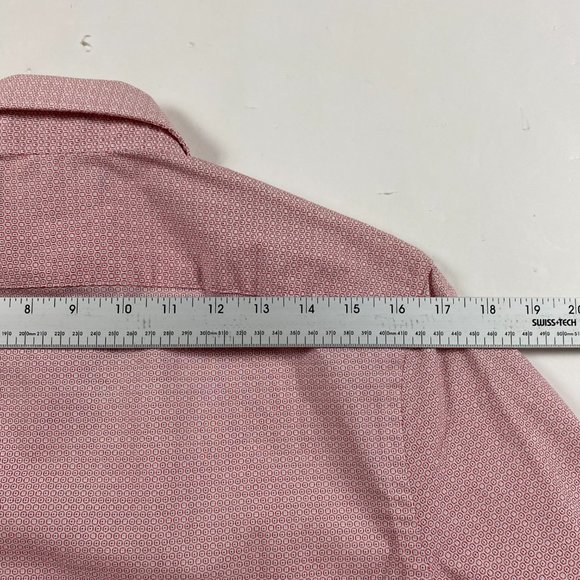 NWT Tommy Hilfiger CoolMax Slim Fit Stretch Shirt Mens Small 14.5  32/33 Red - Picture 10 of 12